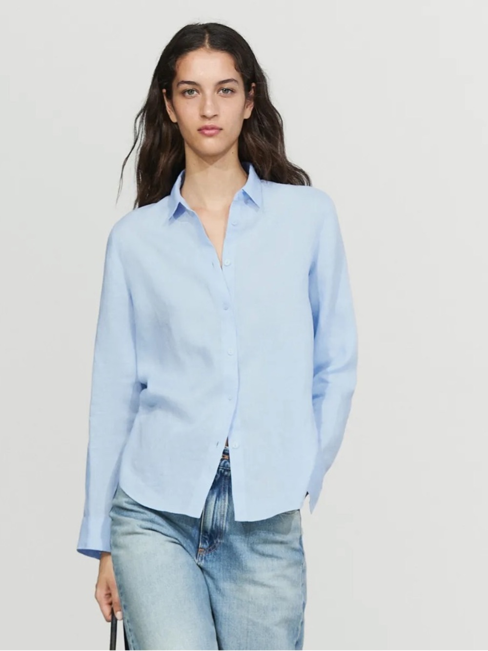 Massimo Dutti NWT FLOWING 100% LINEN SHIRT 5141/739